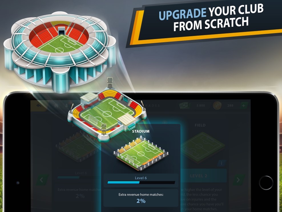 Upgrade your club from scratch!