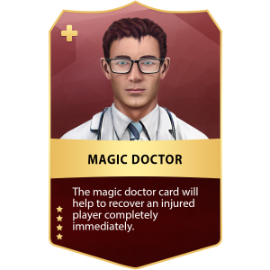 On of the two available injury treatment cards.